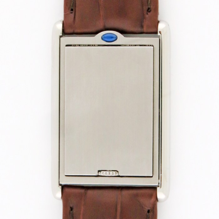 CARTIER Tank Basculante XL Reversible Case Mechanical Hand-Wind Stainless Steel Mens Watch Ref. 2390. 25x38mm. Circa Year 2000.