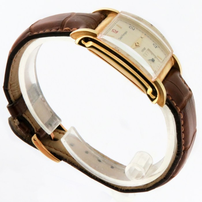 GIRARD-PERREGAUX Ref.2550 Vintage 1994 Limited Edition Mechanical Hand-wind 18K Yellow Gold Dimensions 28x40mm. NOS Peseux 7000 Movements Inside.