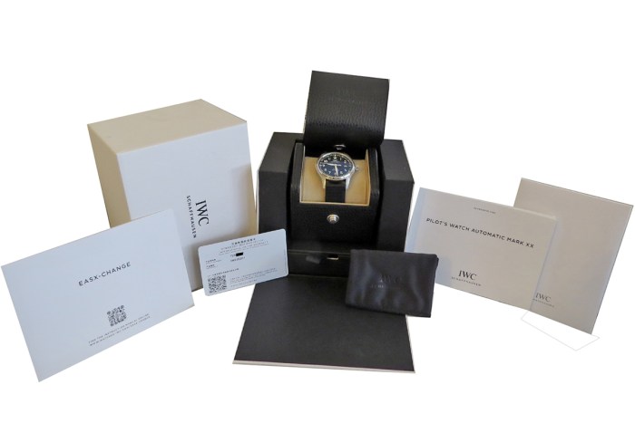 Current Model IWC Pilot’s Watch Mark XX Automatic Mens Watch 40mm Stainless Steel Case. Model reference is IW328201. MSRP $5,800