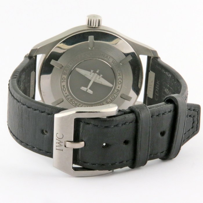 Current Model IWC Pilot’s Watch Mark XX Automatic Mens Watch 40mm Stainless Steel Case. Model reference is IW328201. MSRP $5,800
