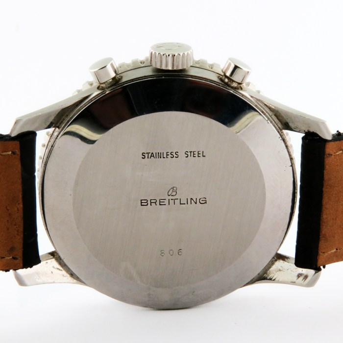 Vintage Breitling Navitimer 806 'Twin Jet' Chronograph Venus Cal.178 Movement with Reverse Panda Dial Mens Wristwatch in Stainless Steel. From 1966 41mm