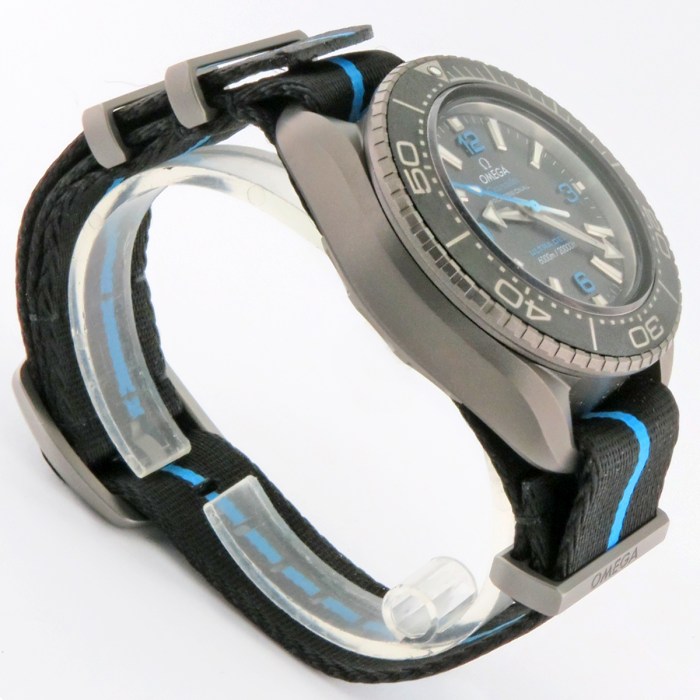 Current Model Omega Seamaster Planet Ocean ULTRA DEEP Diver 6000M Master Co-Axial Titanium NATO Strap Mens Watch. Ref. 215.92.46.21.01.001. B&P MSRP $15,300