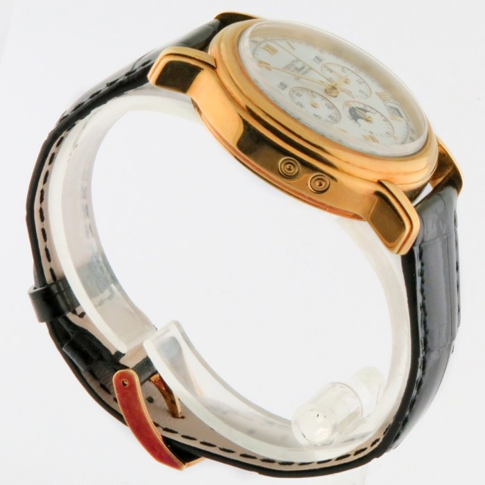 Zenith 18K Yellow Gold Chronomaster El Primero Mens Automatic Triple Date Moonphase Chronograph 30.0240.410. Manufacture Suggested Retail Price (MSRP) $17,800.