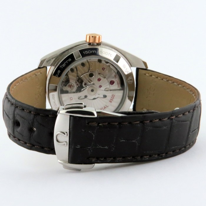 Omega Seamaster Aqua Terra 150m Master Co-Axial Chronometer Two-Tone Stainless Steel & 18K Red Gold 38.5mm Mens Wristwatch. 231.23.39.21.02.001. MSRP $7,700
