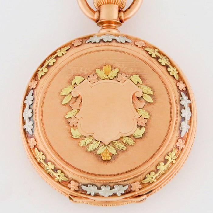 Antique ELGIN 14K 8-Size 43mm Grade 94 Circa 1884 11j High Relief Lighthouse Hunter Case Multi-Color Solid Gold Heavy Case Pocket Watch. Rare Heirloom.