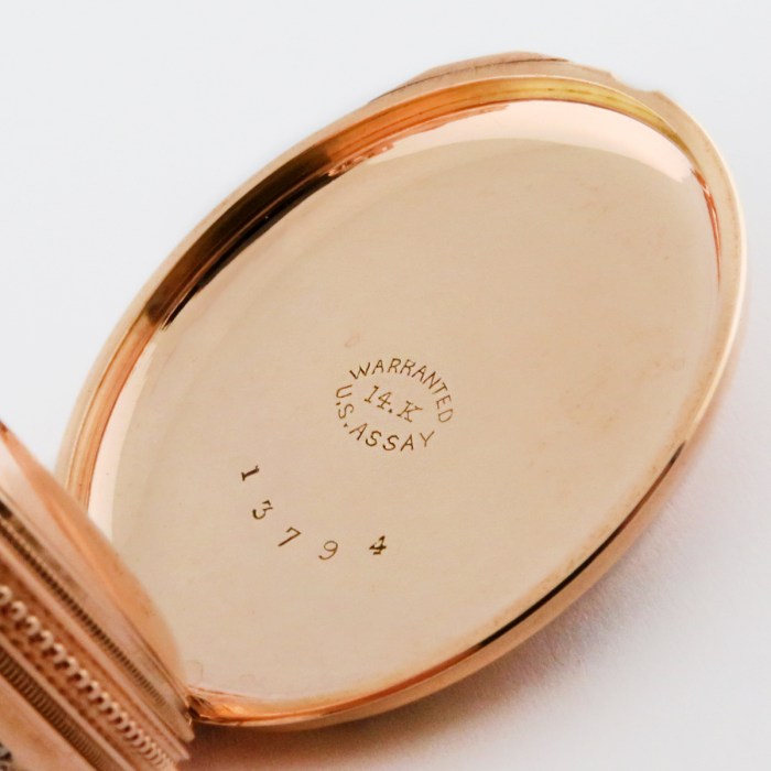 Antique ELGIN 14K 8-Size 43mm Grade 94 Circa 1884 11j High Relief Lighthouse Hunter Case Multi-Color Solid Gold Heavy Case Pocket Watch. Rare Heirloom.