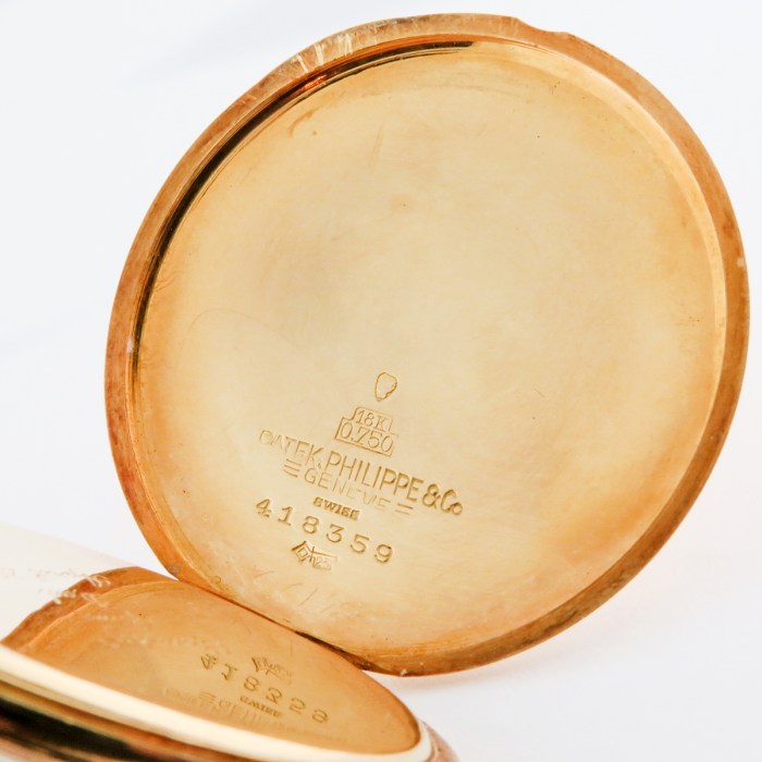 PATEK PHILIPPE & Co 18K Solid Yellow Gold 44mm Open Face Pocket Watch from 1941. 17''' Lignes Movement in with 18j 8adj. Sector Dial.